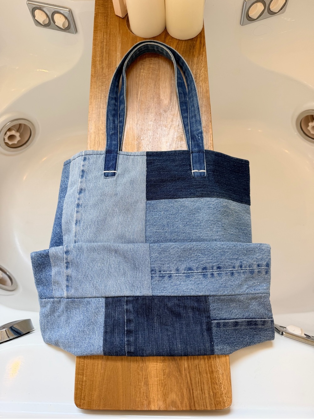 Clare V Volie tote - Washed Denim
Patchwork Original Price: $325